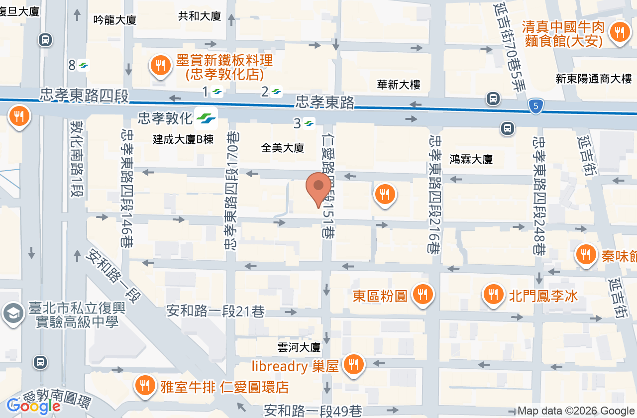 游鴻儒皮膚科診所 位置地圖