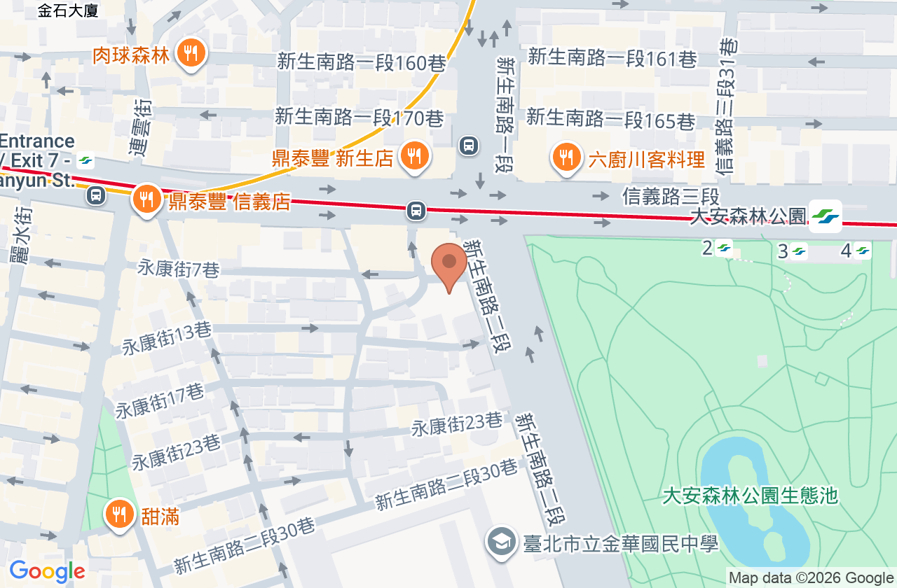 聯合整形外科診所 位置地圖
