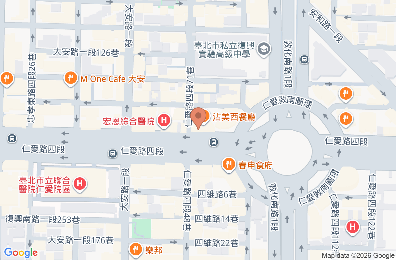 聯新國際診所 位置地圖