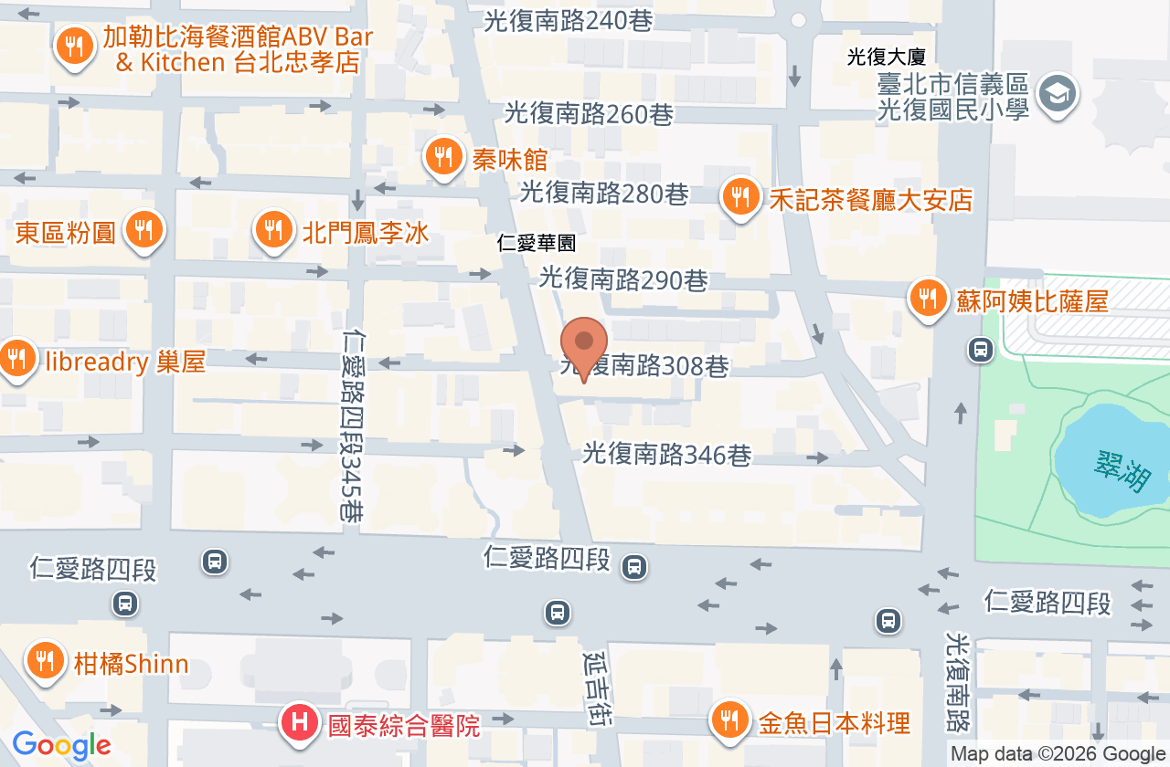 仁愛耳鼻喉科診所 位置地圖
