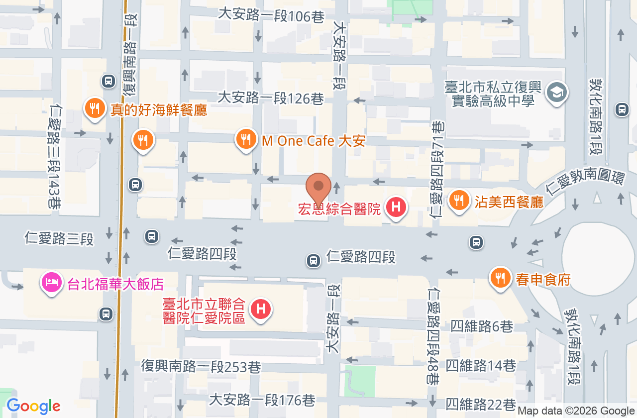 仁愛柚子診所 位置地圖
