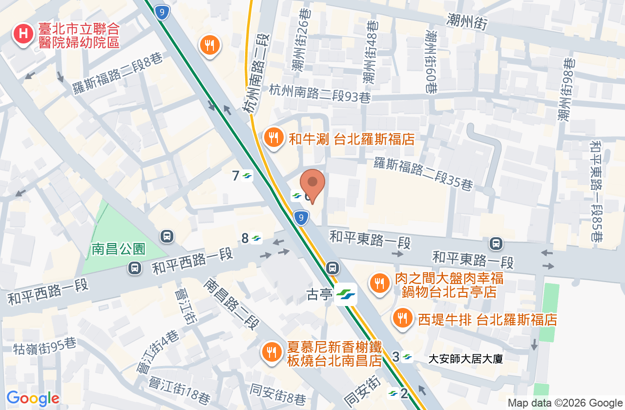 蘅好婦產科診所 位置地圖