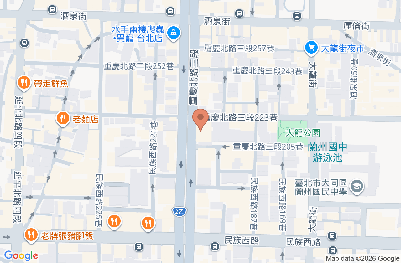 余自興眼科診所 位置地圖