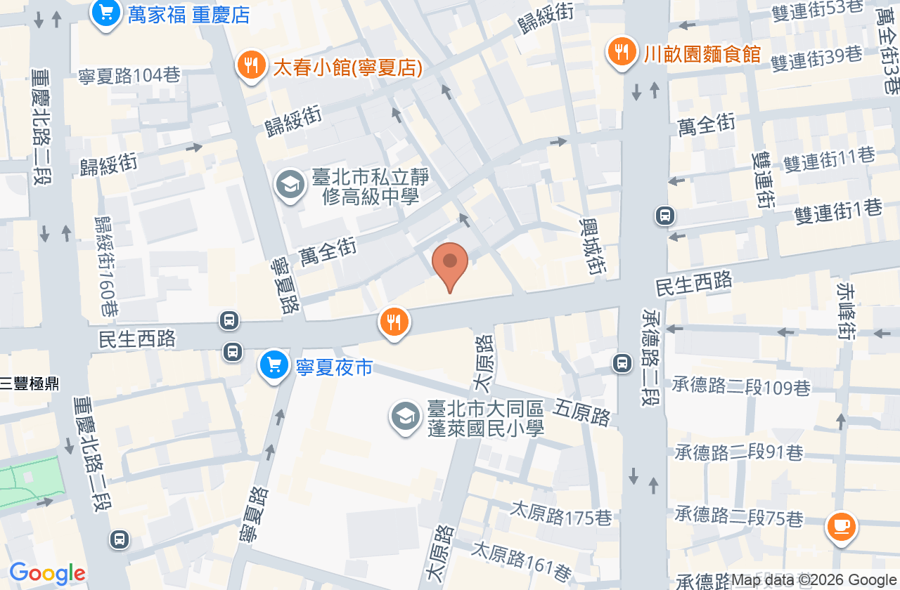 祥恩耳鼻喉科診所 位置地圖