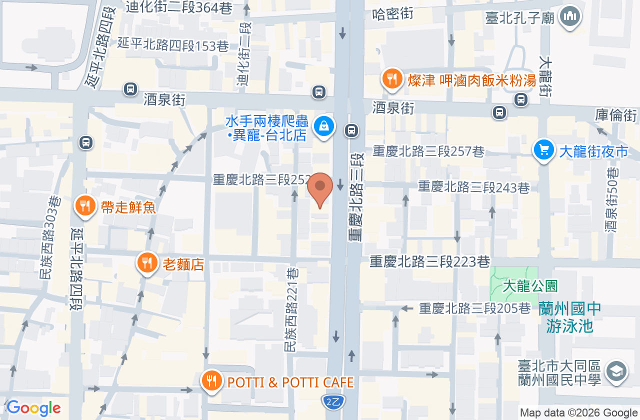 大同耳鼻喉科診所 位置地圖