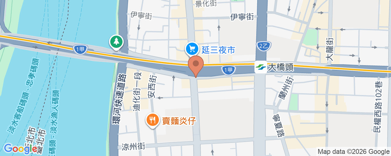 中山抱抱心身醫學診所 位置地圖