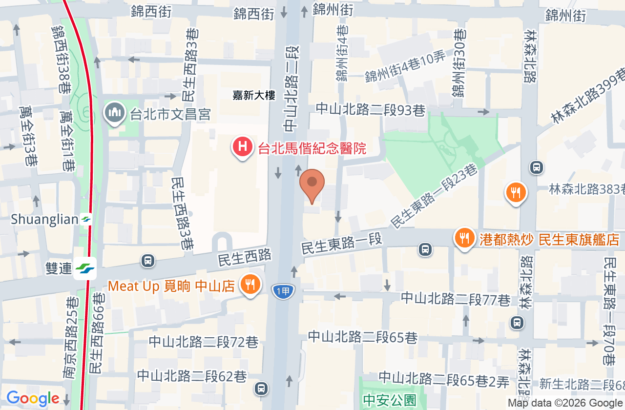美麗晶華診所 位置地圖