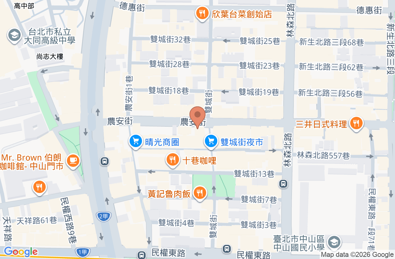 綠葉親子診所 位置地圖
