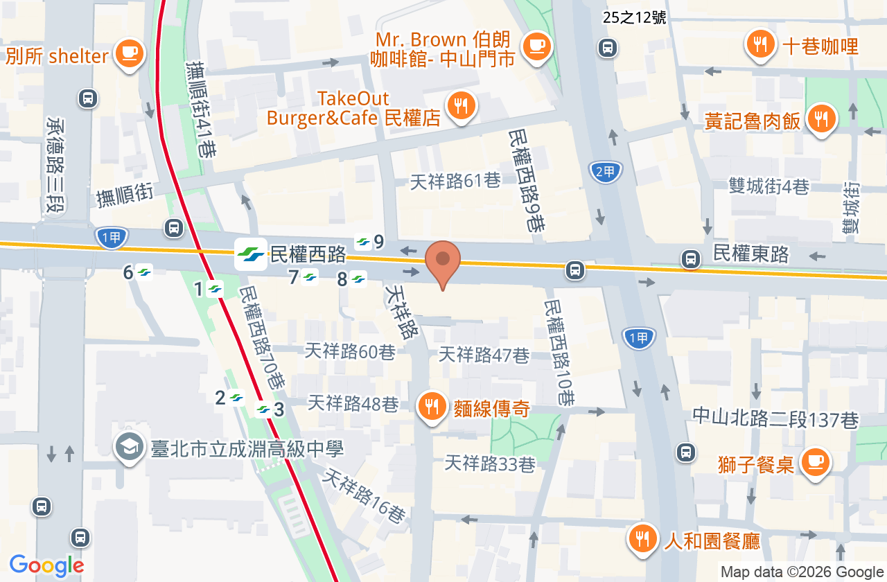 民權精睿泌尿科診所 位置地圖