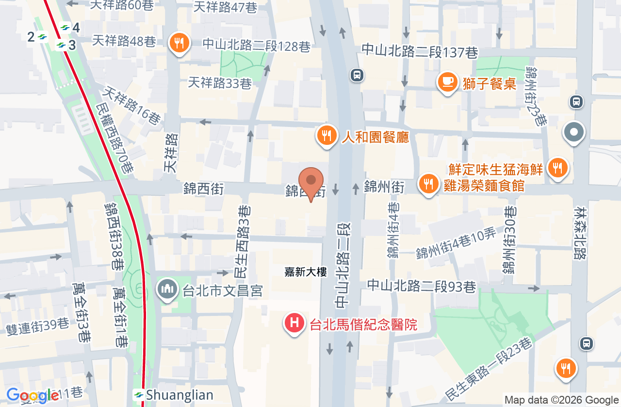 定成復健科診所 位置地圖