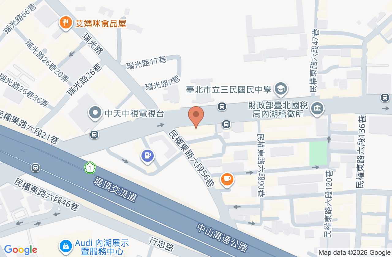 內湖長春診所 位置地圖