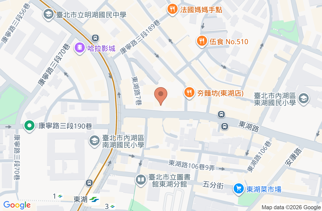 大愛眼科診所 位置地圖