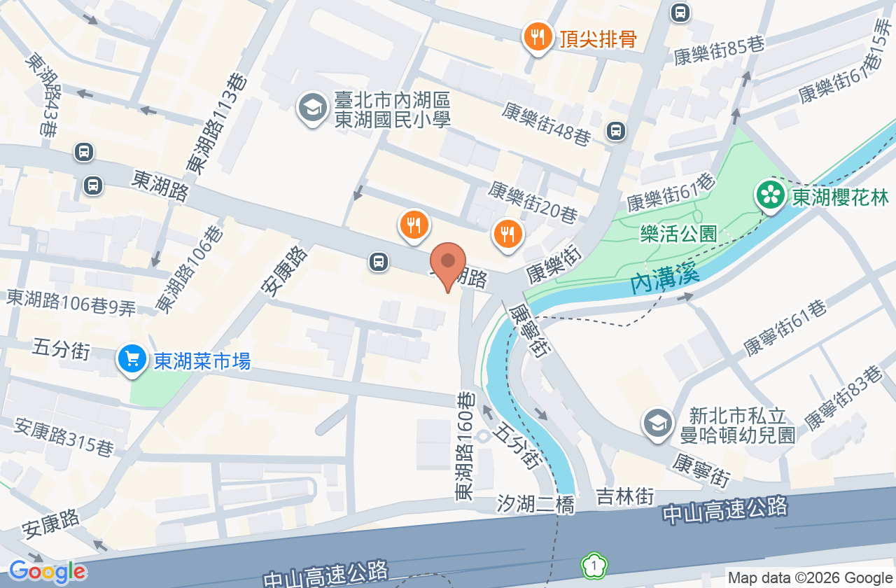 東湖謝耳鼻喉科診所 位置地圖