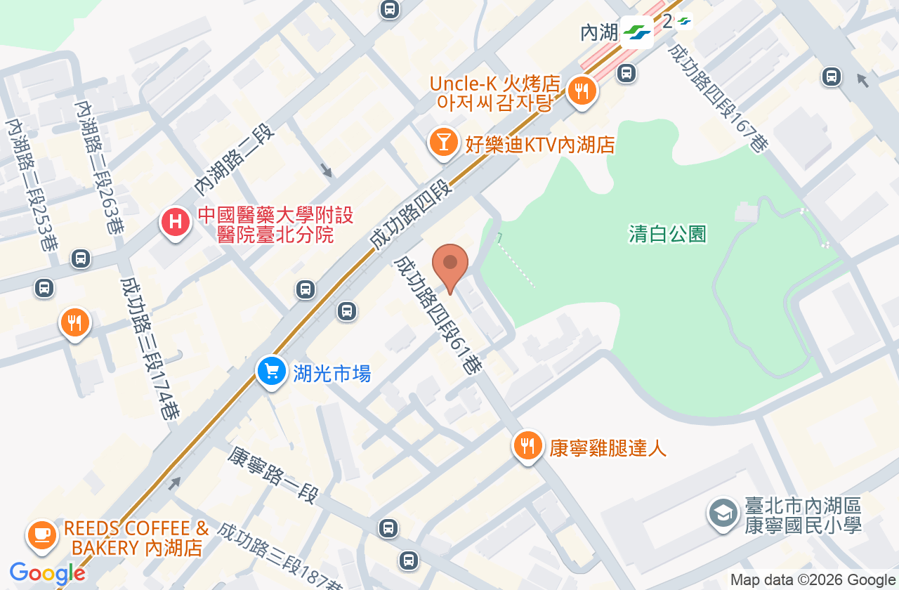成安耳鼻喉科診所 位置地圖