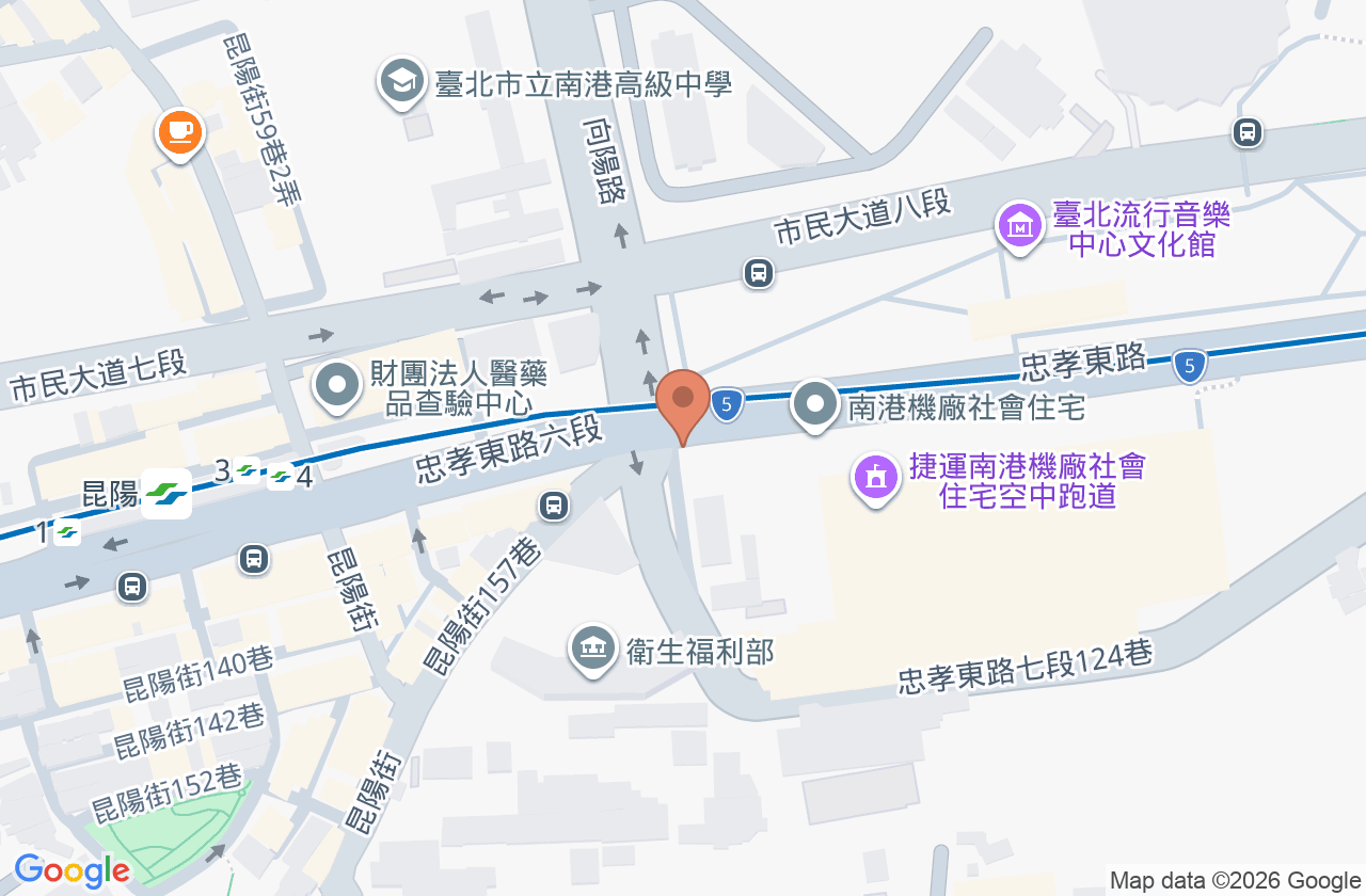 隆美皮膚科診所 位置地圖