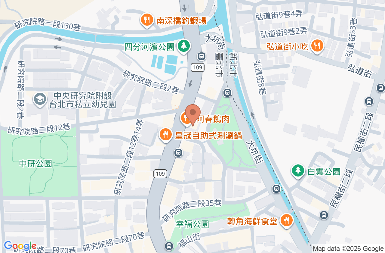 中研耳鼻喉科診所 位置地圖