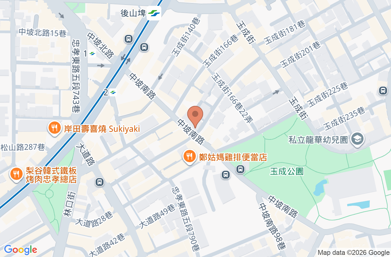 中坡耳鼻喉科診所 位置地圖