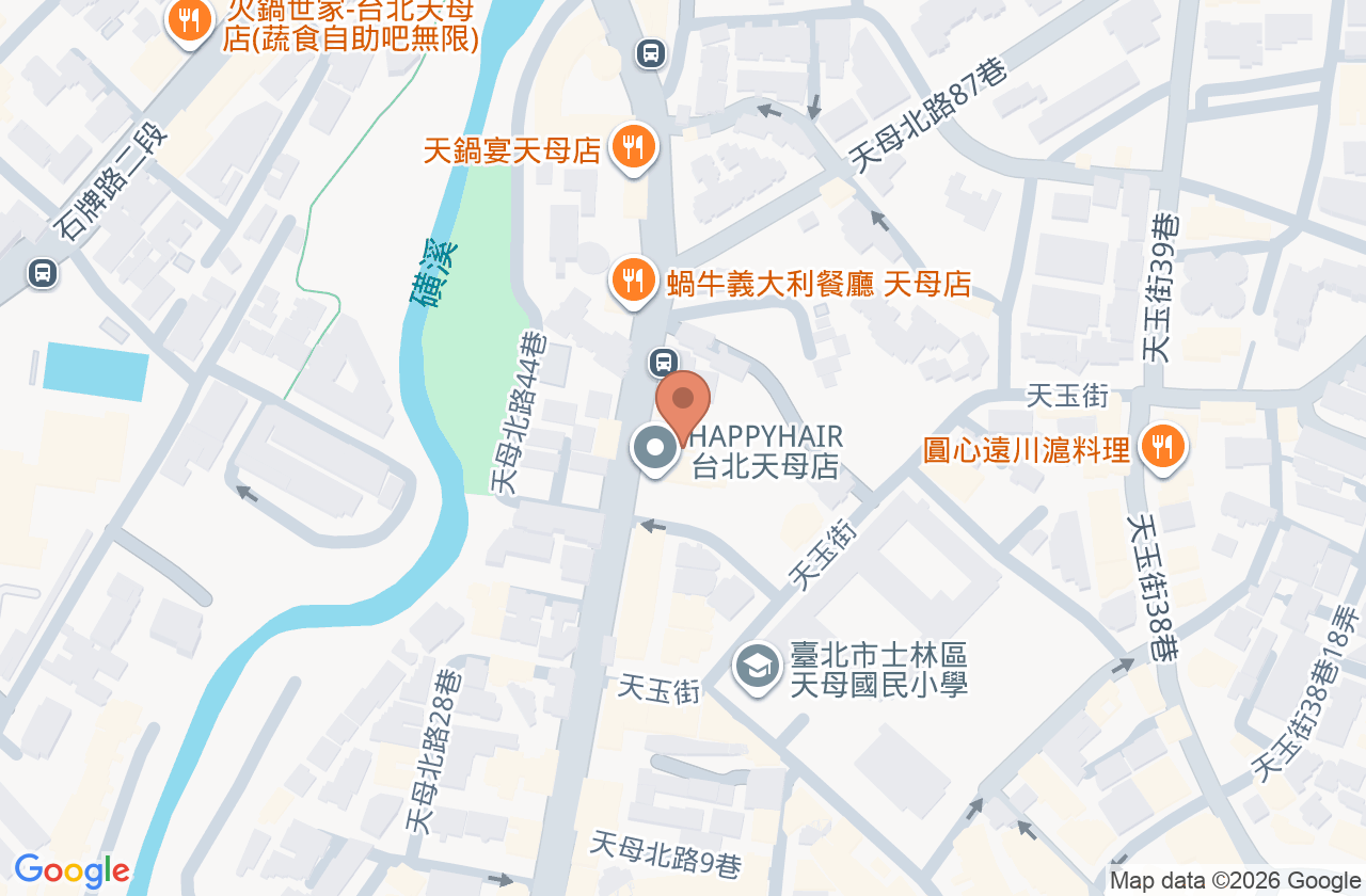 天母許內科家醫科診所 位置地圖