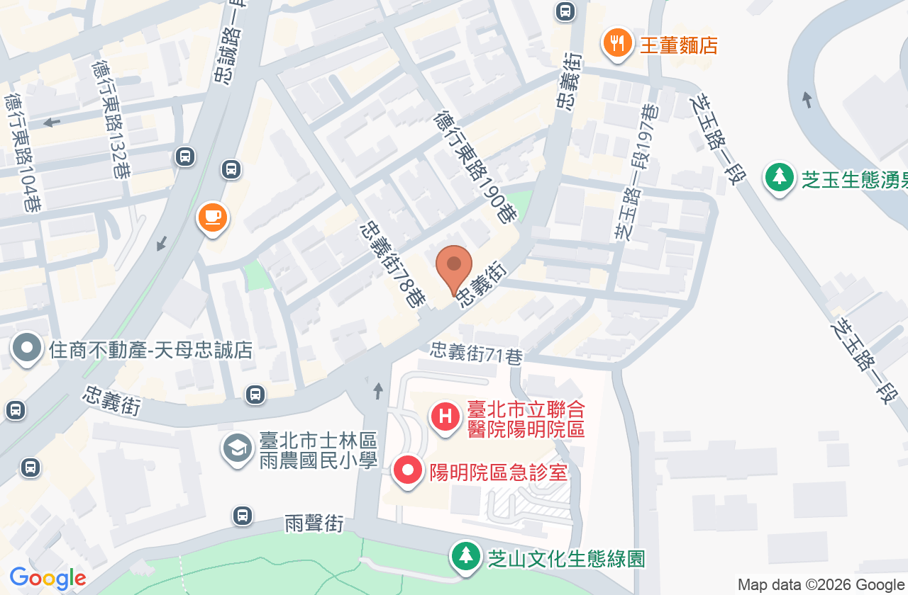 芝山診所 位置地圖