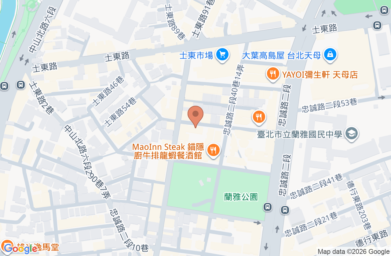 忠誠聯合診所 位置地圖