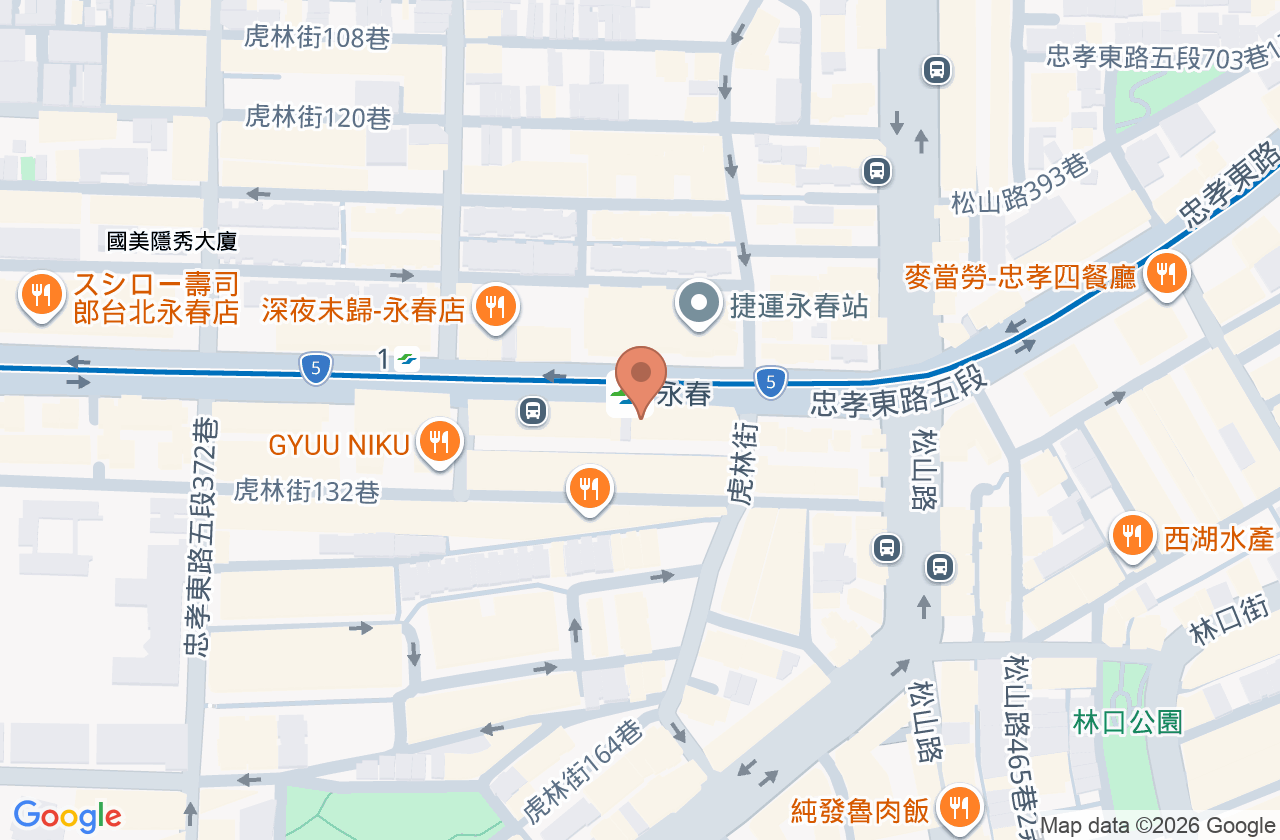 朱耳鼻喉科診所 位置地圖