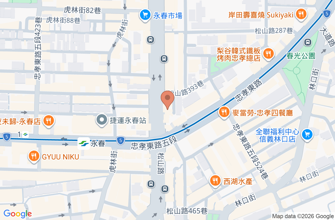 秀光診所 位置地圖