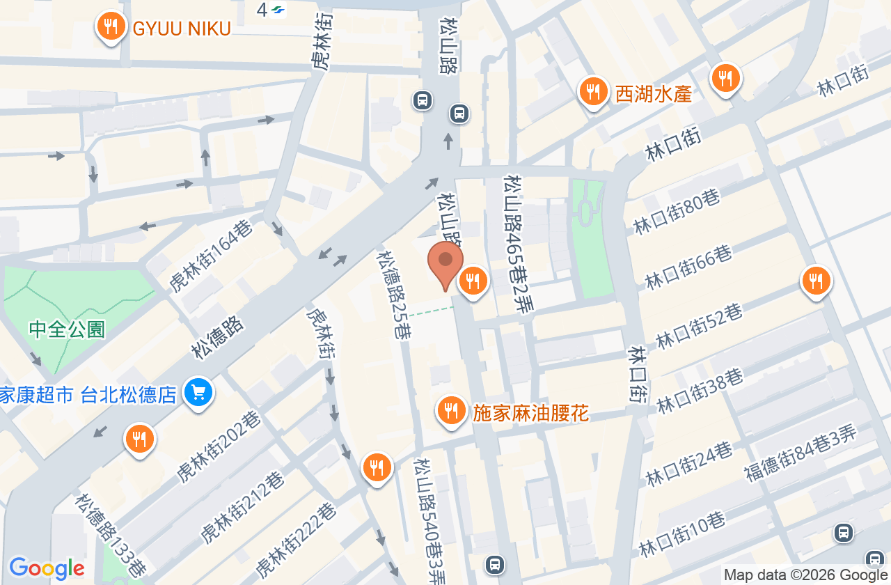 陽光耳鼻喉科診所 位置地圖