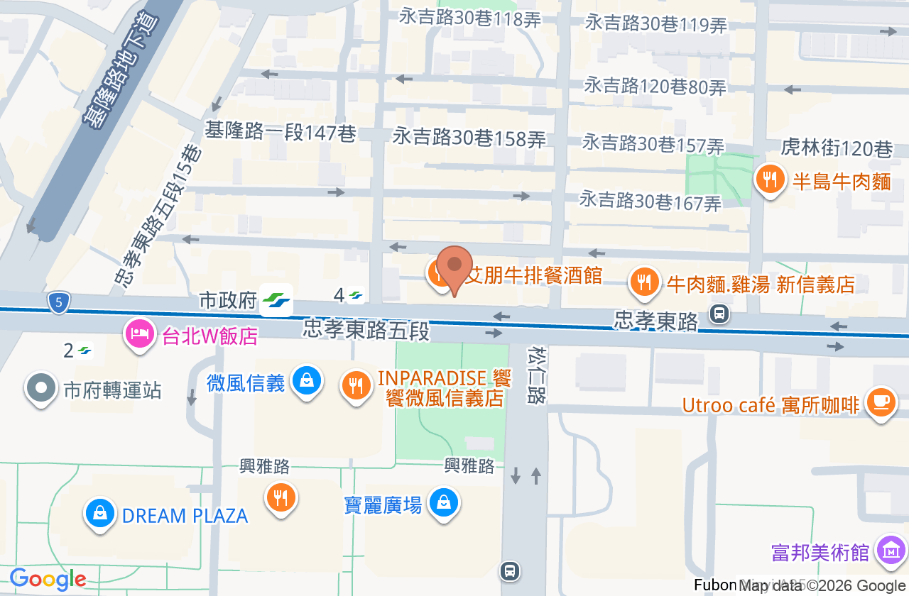 髮拉儷皮膚科診所 位置地圖