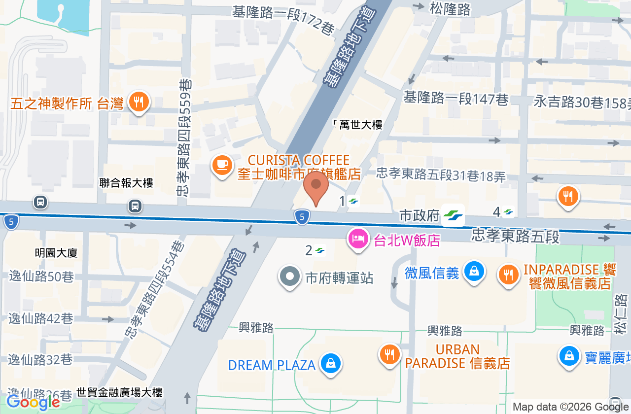 謝政興泌尿科診所 位置地圖