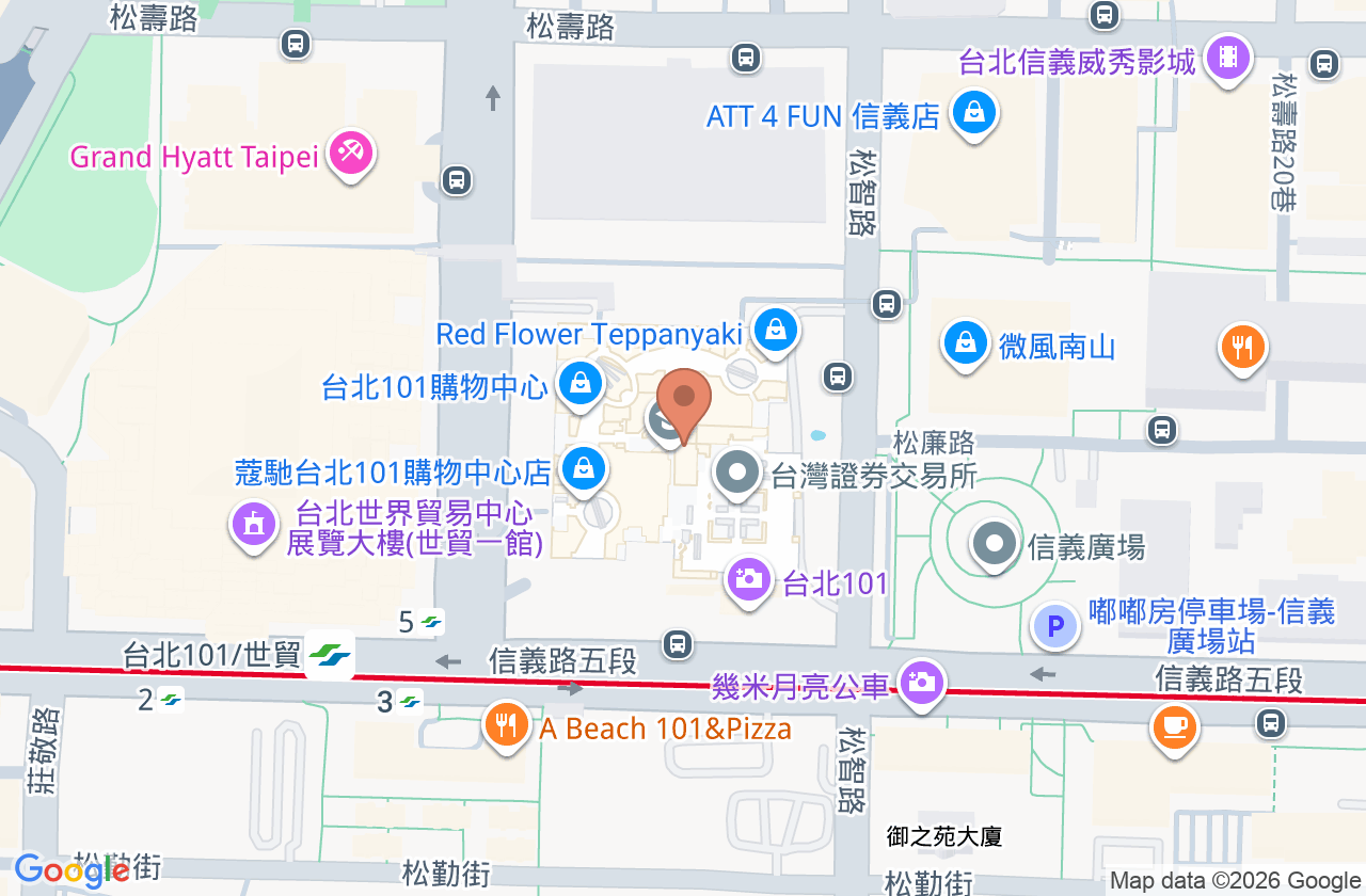 遠見眼科診所 位置地圖