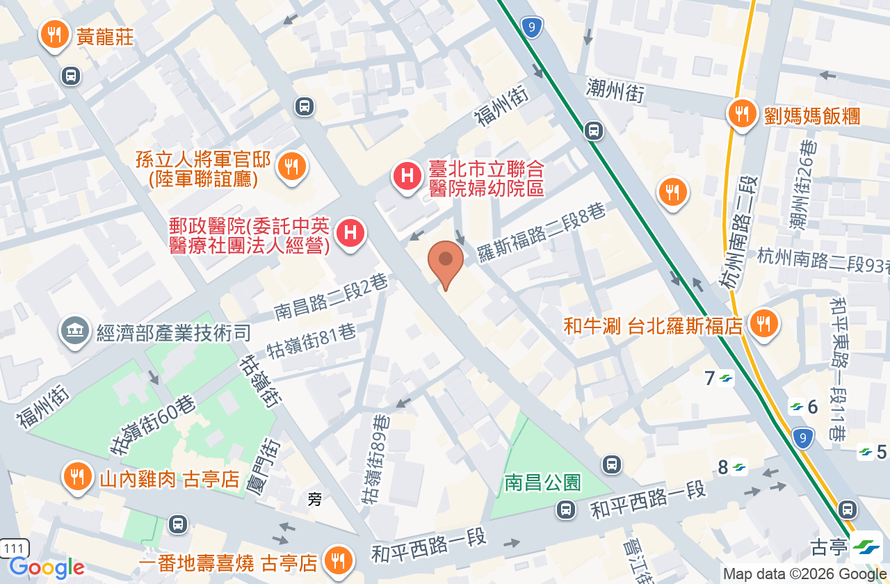 蘭心診所 位置地圖