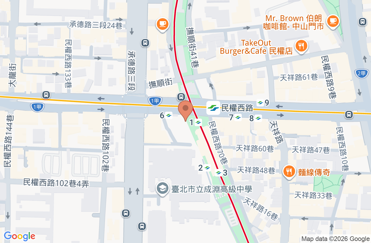 藝群台北診所 位置地圖