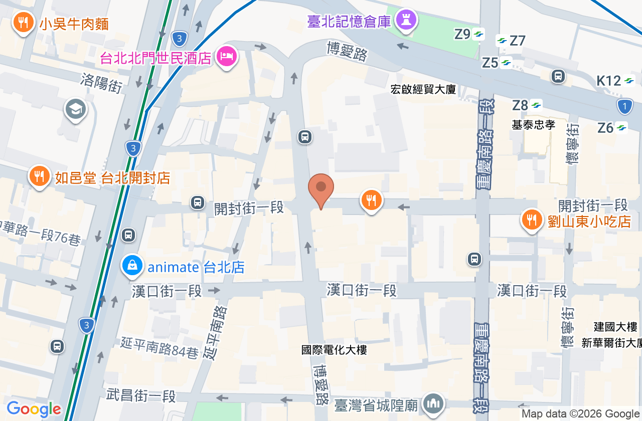 銘人診所 位置地圖
