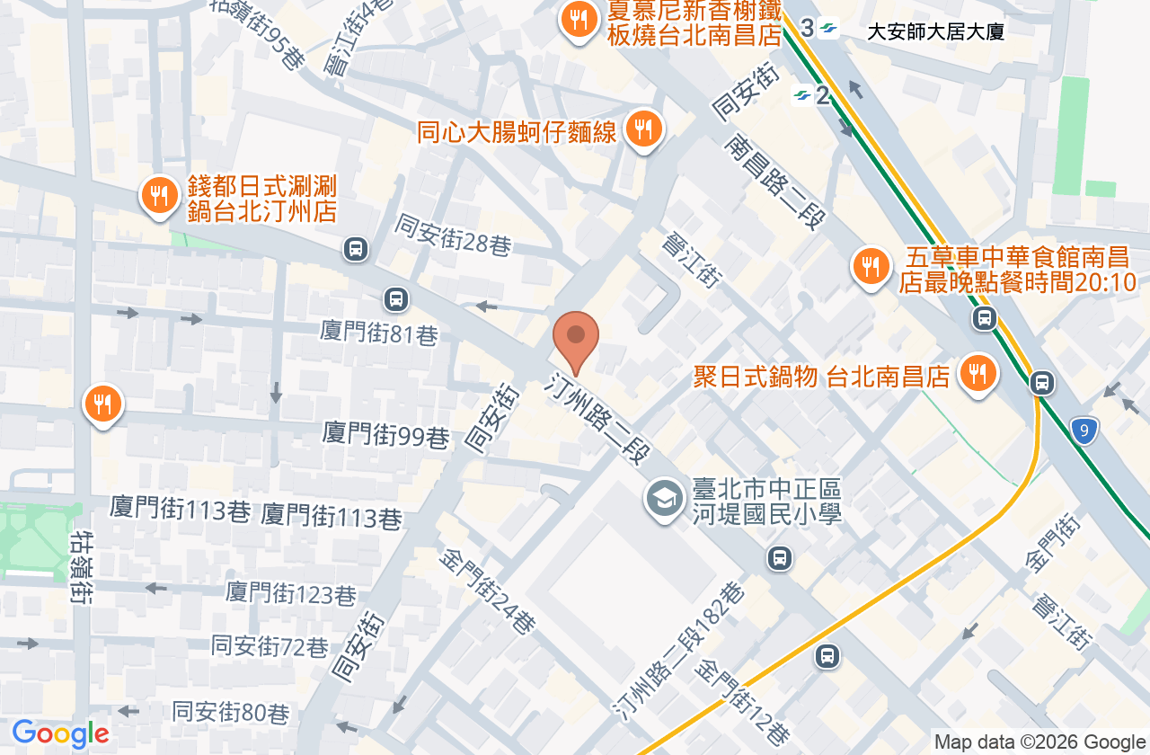 亮晴皮膚專科診所 位置地圖