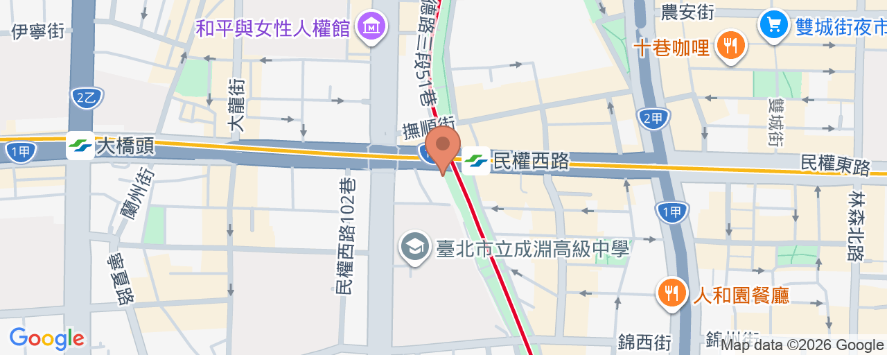 台北站前諾貝爾眼科診所 位置地圖