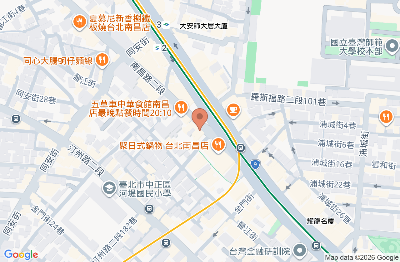 古亭適康復健科診所 位置地圖