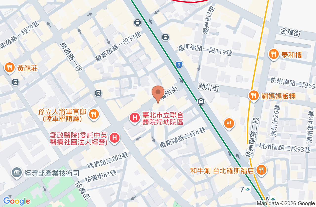 生生優動古亭診所 位置地圖