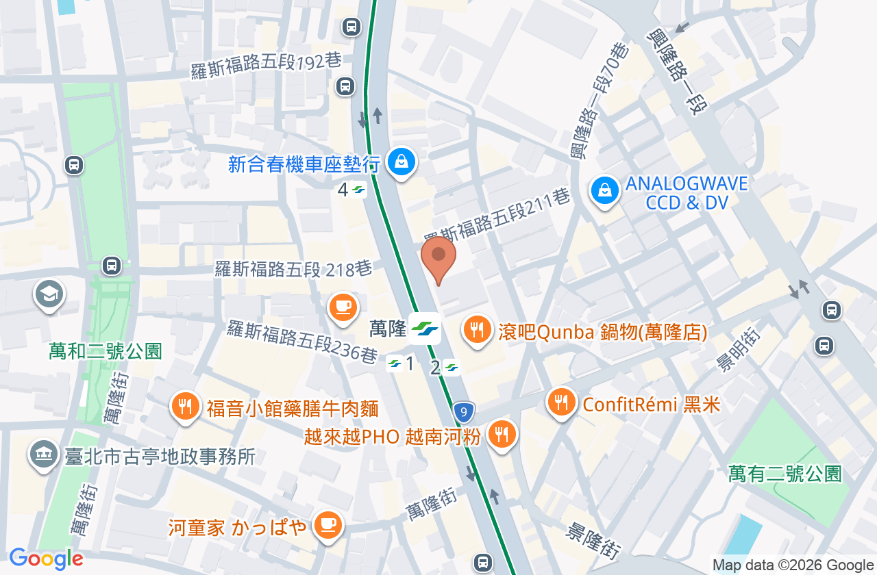 楊向榮耳鼻喉科診所 位置地圖