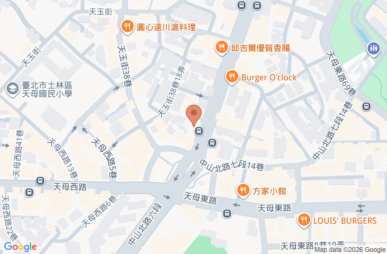 天母牙醫診所 位置地圖