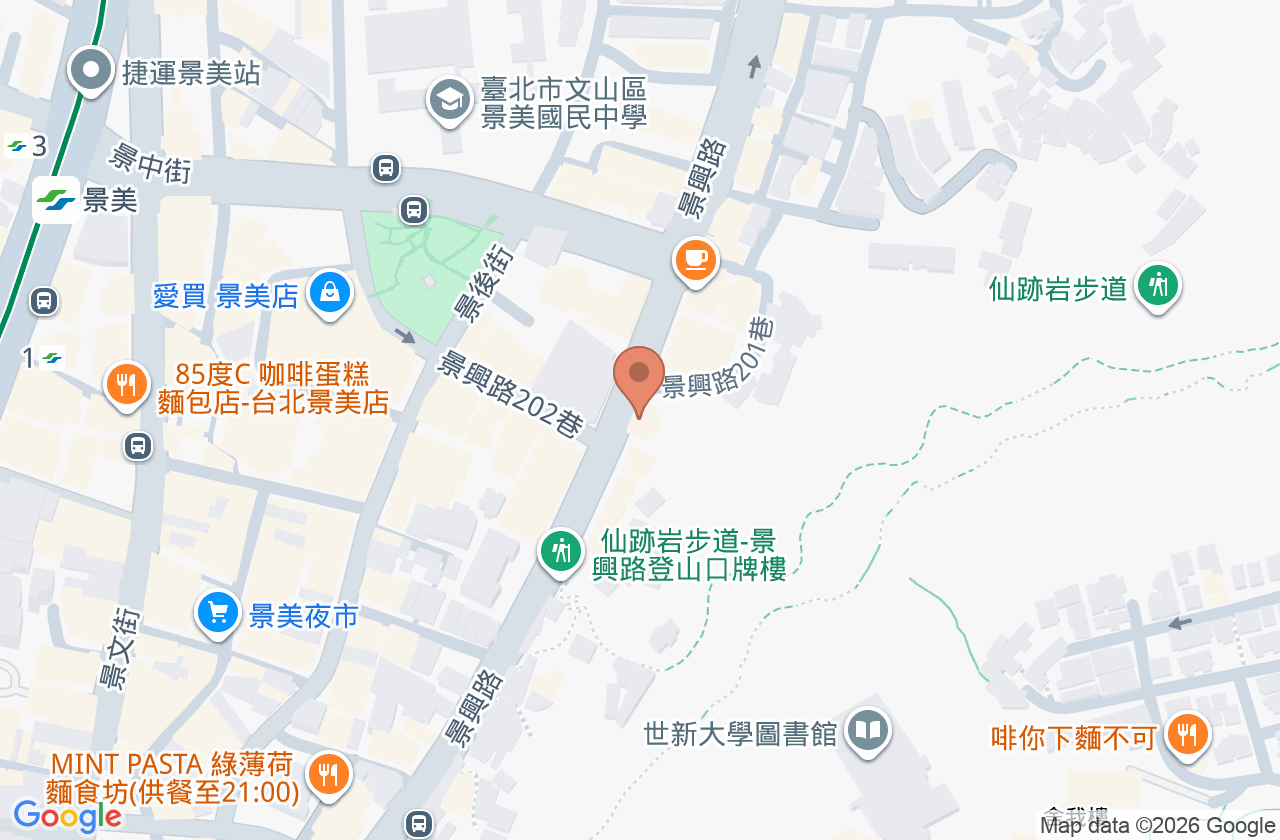 旭明眼科診所 位置地圖