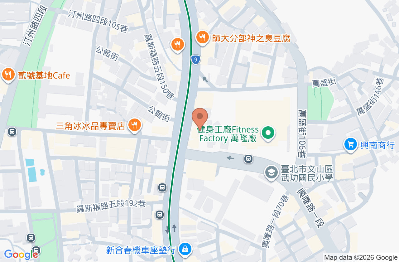 萬隆力康復健科診所 位置地圖
