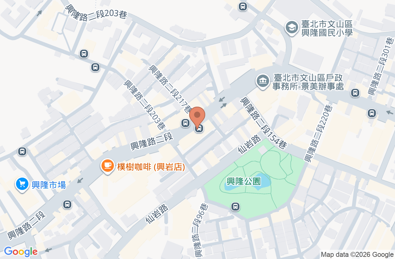 興隆大豐耳鼻喉科診所 位置地圖