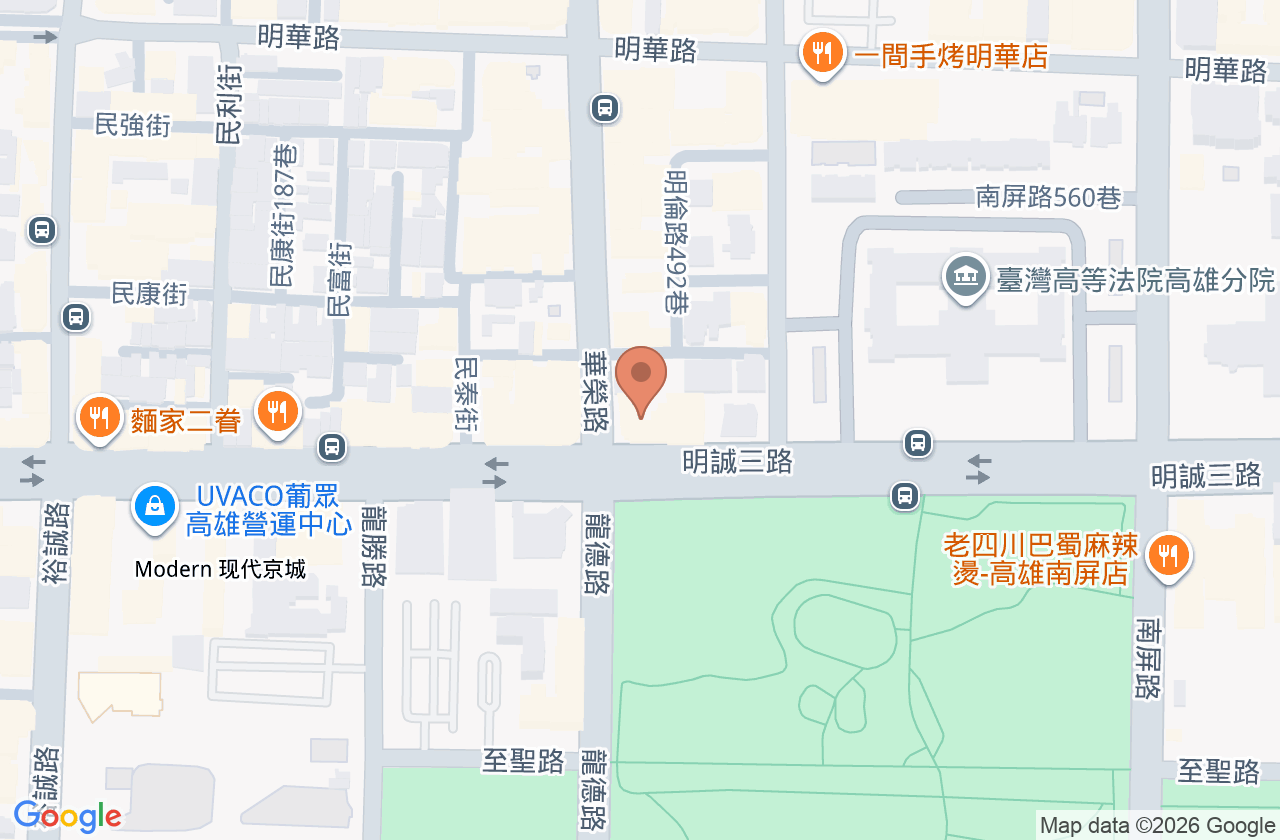 吳展名診所 位置地圖