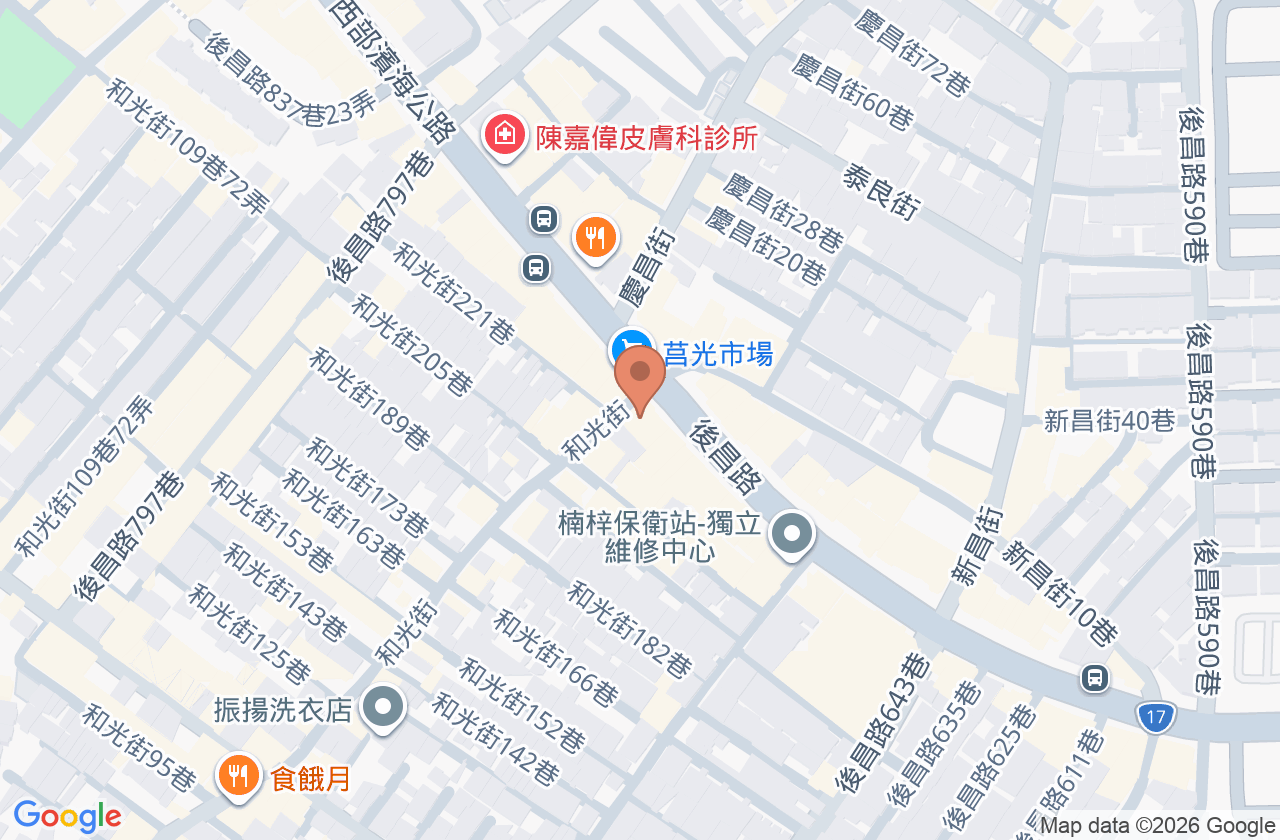 楊耳鼻喉科診所 位置地圖