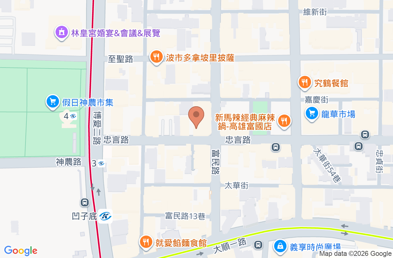 榮南皮膚科診所 位置地圖