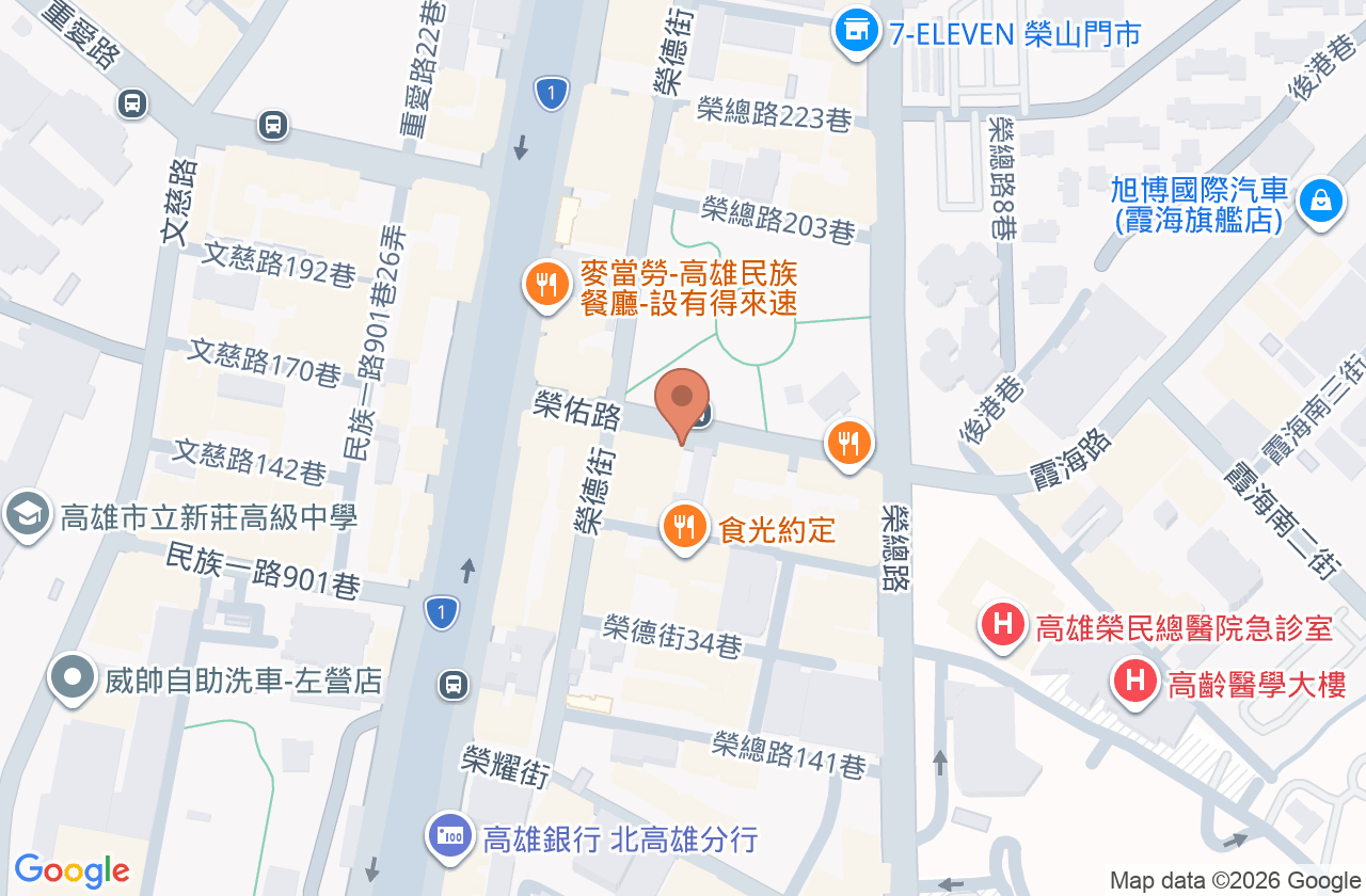 晨田耳鼻喉科診所 位置地圖