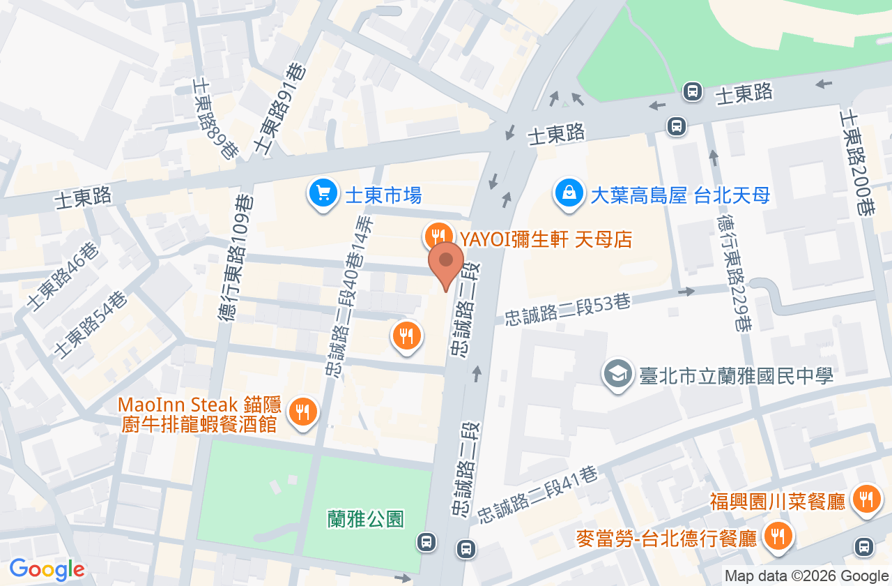 中美牙醫診所 位置地圖