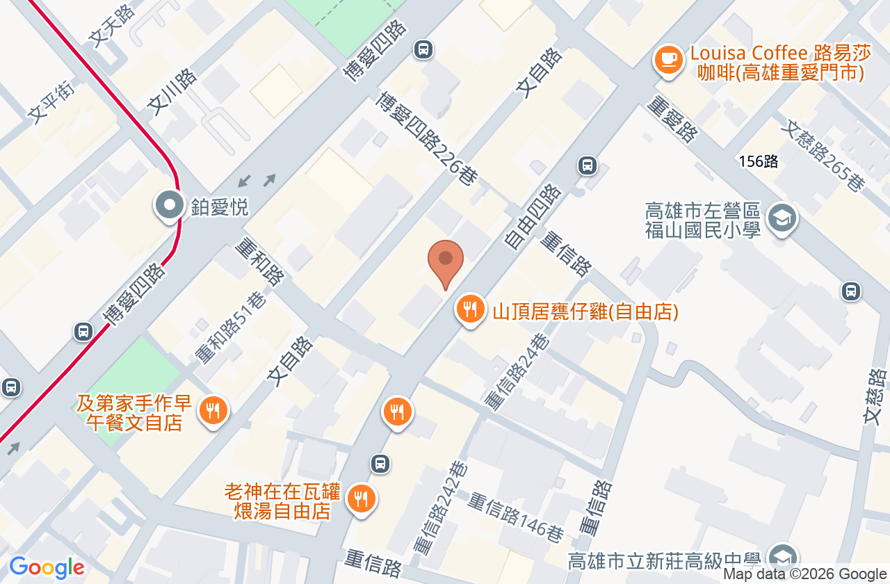 睛華眼科診所 位置地圖