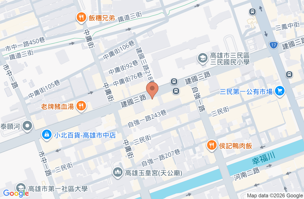 明星眼科診所 位置地圖
