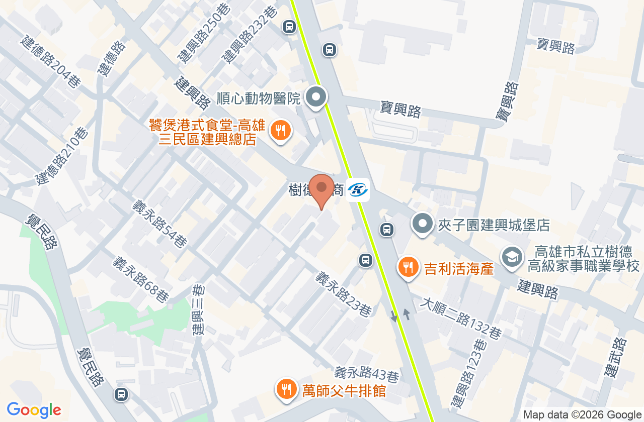 余建興耳鼻喉科診所 位置地圖